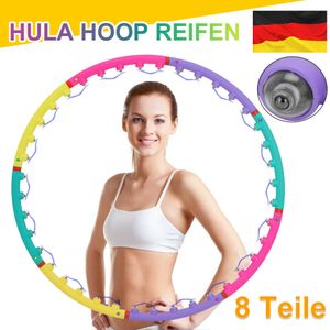 Hula Hoop 8 Teile Reifen Fitness Schaumstoff Erwachsene  Gewicht Hoola Hulla Hup 