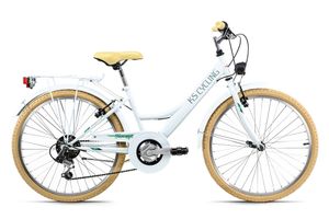 KS Cycling Kinderfahrrad 24'' Toscana weiß 6 Gänge