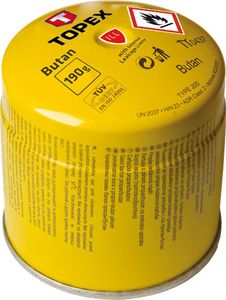 Butangas-Kartusche, Gas-Stopp-System 190g TOPEX Butangas-Kartusche, Gas-Stopp-System 190g TOPEX