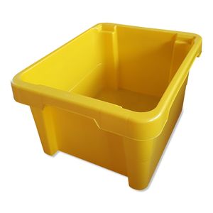 Drehstapelbox Multibox Lagerbox Aufbewahrung Kiste Farbe gelb 20 L ohne Deckel