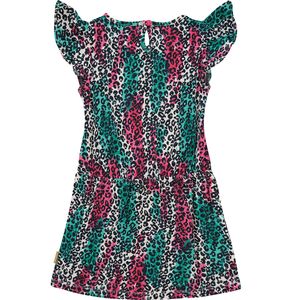 Vingino® Mädchen Kleid Leo-Muster Paris, Größe:98, Präzise Farbe:Mehrfarbig
