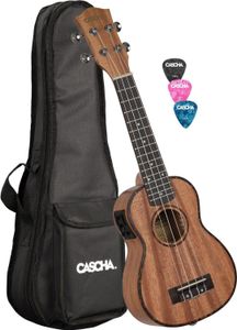 CASCHA HH 2026E Premium Mahagoni Sopran Ukuleleset