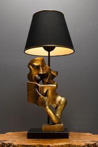 Opviq, Lecture, Tischleuchten, Schwarz, Metall, 23 x 23 x 57 cm