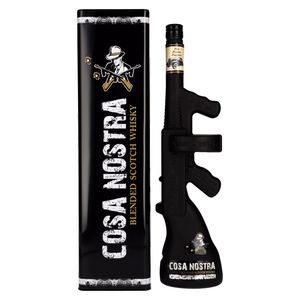 Cosa Nostra Scotch Whisky Geschenkset 0,7L Whiskey Gewehrflasche Geschenkideen