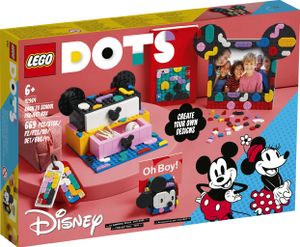 LEGO 41964 DOTS Micky & Minnie Kreativbox zum Schulanfang, 6-in-1 Bastelset