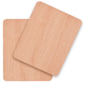 Syntrox Germany Universal Holz Untersetzer für Raclette Pfännchen – Hitzebeständig, Nachhaltig & Praktisch (2 Stück)
