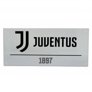 Juventus FC - Pouliční nápis TA4530 (jedna velikost) (stříbrná)