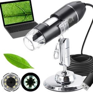 USB Digital-Mikroskop 50x-1600x Vergrößerung 8 LEDs Endoskop Mini-Videokamera für Windows XP/ VISTA, Windows 7, 8, 8.1, 10, Mac OS PC 23762