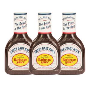 Sweet Baby Ray's Original Barbecue Sauce 3x510g | Original amerikanische BBQ Soße USA Grillsauce rauchig