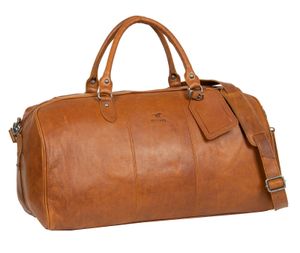 MUSTANG Leder Reisetasche Catania Travel Bag Cognac braun