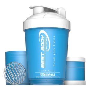 Eiweiß Shaker USBottle - Design Best Body Nutrition - Stück, 1 x Stück, Farbe: blau/weiß