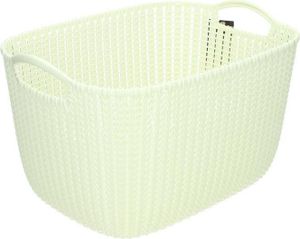 Curver Aufbewahrungskorb Knit eckig 36x28x24cm Creme