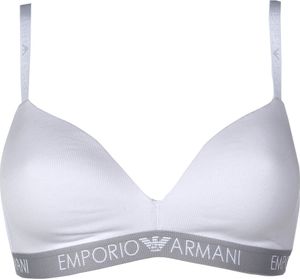 EMPORIO ARMANI Damen Bustier -  Softschale, bügellos, Triangle Bra, BH, Stretch Cotton Weiß XL