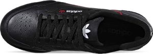 Adidas Herren Sneaker Turnschuhe Sportschuhe, mit Schnürung, Größe:UK 6.5, Farbe:Schwarz-schwarz,rot