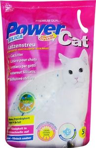 6 x 5 l = 30L POWER CAT MAGIC SILIKAT KATZENSTREU-POWERCAT STREU-FOREVER CLEAN