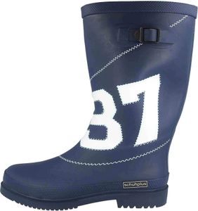 schuhplus Gummistiefel in Übergrößen Blau Simone-Blau große Damenschuhe, Größe:45