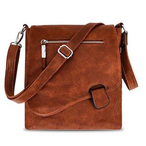 Mofut Handtasche, Damen Handtasche mit Riegel-Magnetverschluss und Reißverschluss, Schultertasche Umhängetasche Crossover Bag Leder Optik Handtasche