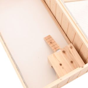 vidaXL Klietka pre škrečka 104x52x38 cm z masívneho jedľového dreva