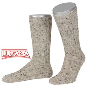 Lusana Shoppersocke Loden Tweed