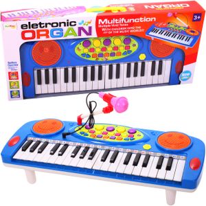 MalPlay Kinder Keyboard | Elektrisches Keyboard | 4 Rhythmen | mit Licht und Sound inkl. Mikrofon | Aufnahmefunktion | Geschenk für Kinder ab 3 Jahren
