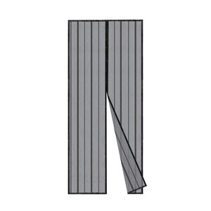 Sekey 115x215cm Magnet Fliegengitter Tür Vorhang für Holz, Eisen, Aluminium Türen und Balkon. Einfache Installation Schwarz