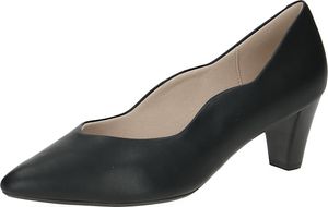 Caprice dámské lodičky s nálevkovitým podpatkem z kůže s vroubkovaným okrajem 9-22400-42, velikost:39 EU, barva:černá Caprice dámské lodičky s nálevkovitým podpatkem z kůže s vroubkovaným okrajem 9-22400-42, velikost:39 EU, barva:černá