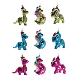 Zawieszka świąteczna z dinozaurem, 27 szt.