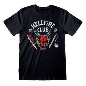 Stranger Things T-Shirt Hellfire Club Logo Schwarz Größe XL