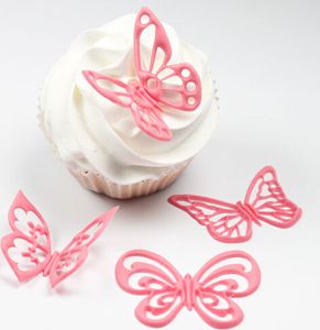 JEM Fantasy Butterflies Cupcake Tops Set/4