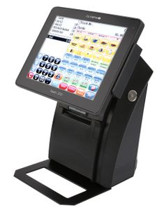 OLYMPIA Touch 200 Registrierkasse 3 Jahre TSE Lizenz Android Betriebssystem, Schwarz