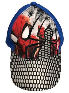 Marvel Spiderman Kinder-Kappe, Base Cap mit Klettverschluss Jungen und Mädchen blau, Gr. 52 cm