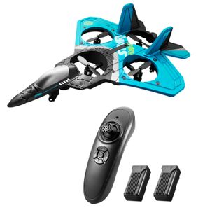 RC letadlo 2,4 GHz 6CH EPP RC letadlo 4 Motor RC letadlo hračka pro dospělé děti s funkcí Gravity Sensing Stunt Roll Cool Light 2 baterie
