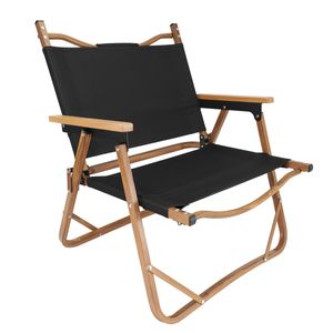 MidGard Campingstuhl, leichter Faltstuhl, Klappstuhl bis 120 kg belastbar! Stuhl ist tragbar, klappbar & stabil! Schwarz