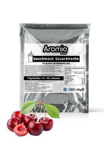 Kirsch Slush-Eis Pulver – Getränkepulver für Slush & Bubble Tea – 10 Stück * 48 g