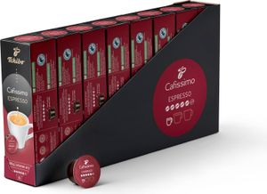 Tchibo Cafissimo Vorratsbox Espresso kräftig Kaffeekapseln, 80 Stück – 8x 10 Kapseln (Espresso, intensiv mit kräftigen Röstaromen), nachhaltig & fair gehandelt…