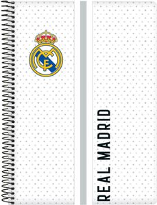 Zápisník Real Madrid C.F. White Grey A5 80 listov
