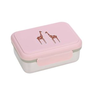 Laessig Brotdose Kinder - Edelstahl Lunchbox, Safari Giraffe
