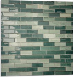 Mosaik Aus Rechteckigen Fliesen – Selbstklebend – Wandverkleidung – Wandpaneel – Wanddeko – Dekorative Wandpaneele – 3D Wandpaneele – Wandgestaltung selbstklebend – 4 Stück 50 x 50 cm