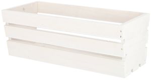 KOTARBAU® Blumenkasten Kräuterkasten aus Holz Langer Balkon-Blumenkasten Weiß