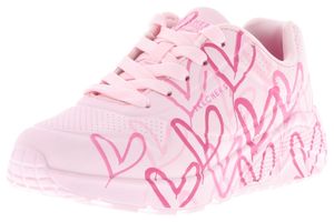 Skechers Mädchen-Sneaker-Schnürhalbschuh Skechers X JGoldcrown: Uni Lit Rosa, Farbe:rot, EU Größe:37