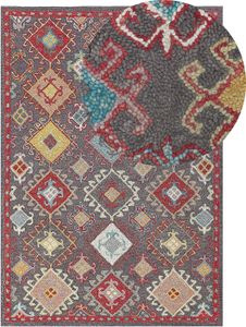 BELIANI Dywanw wielokolorowy wełniany 160 x 230 cm tradycyjny styl wzór orientalny grube runo miękki