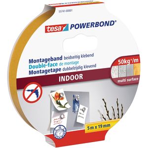 tesa Powerbond Montageband INDOOR 19 mm x 5,0 m