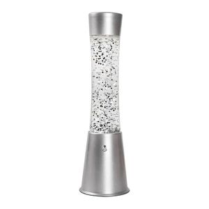 i-Total Lavalampe – Glitzerlampe – Lavalampe – Stimmungslampe – 41,5 x 10,8 cm – Glas/Aluminium – Fernbedienung für 16 Farben – XL2495