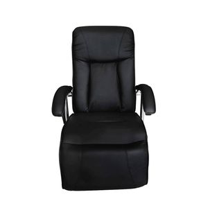 vidaXL Massagesessel Schwarz Kunstleder