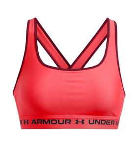 Under Armour Crossback Mid Bra - racer red, Größe:M