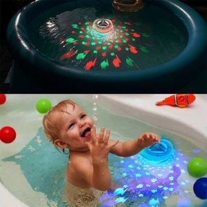 Baby Badespielzeug mit Projektionslicht, Fischwelt Lichtshow Badespielzeug, Baby Wasserspielzeug Badegeschenke für Kleinkinder, Wasserspielzeug