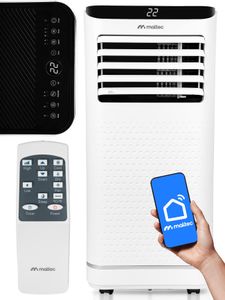 MalTec klimatizace Klimatizace Mobilní odvlhčovač vzduchu 2,6 kW Aplikace WiFi IcePRO2600 až 22 l/den Chlazení Suchá ventilace Bílá