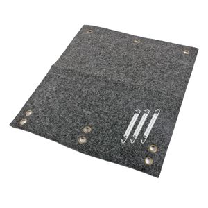 Fußmatte für Trittstufen Fußmatte, 45x40 cm, grau