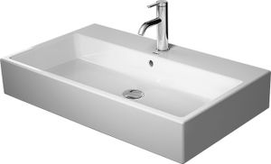 Duravit Waschtisch VERO AIR ohne Überlauf, mit Hahnlochbank, 800 x 470 mm ohne Hahnloch weiß