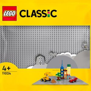 LEGO 11024 Classic Graue Bauplatte, quadratische Grundplatte mit 48x48 Noppen als Basis für Konstruktionen und für weitere LEGO Sets